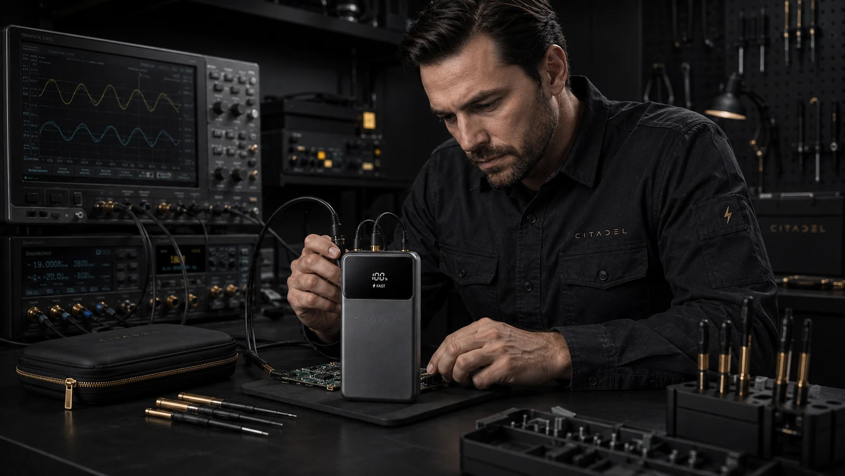 CITADEL technical specialist testing a power product